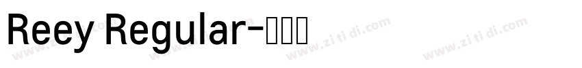 Reey Regular字体转换